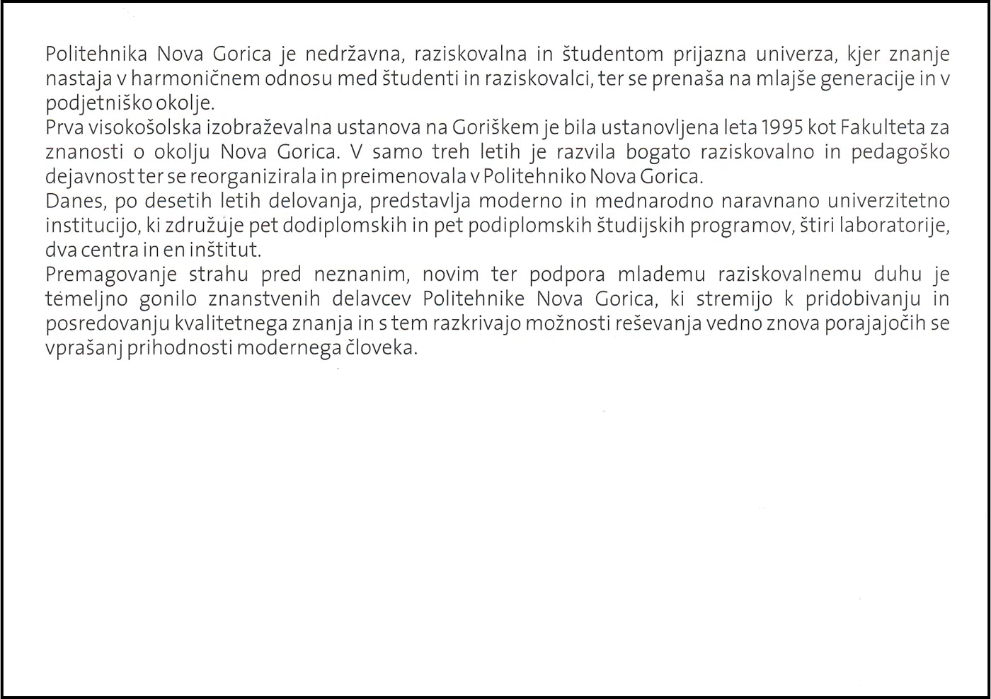 10. OBLETNICA POLIKLINIKA POLYTECHNIC NOVA GORICA